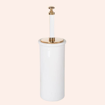 Ершик для туалета Tiffany World Harmony арт. TWHA120bi/oro, белый/золото