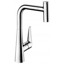 Смеситель для кухни с выдвижным изливом Hansgrohe Talis Select S 300 хром 72821000