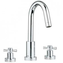 Смеситель Bandini Giob 440720SS30 для раковины, хром матовый/ручка-крестик