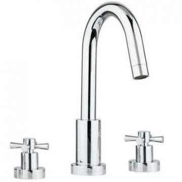 Смеситель Bandini Giob 440720SS30 для раковины, хром матовый/ручка-крестик