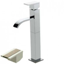 Смеситель Bandini Ice Cube 2 7503200003LR для раковины, хром/ручка белый дуб