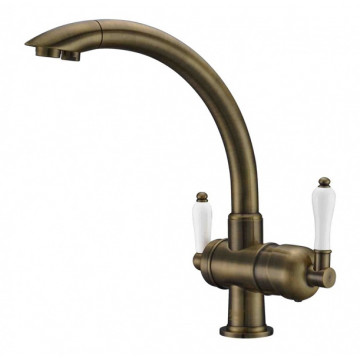 Смеситель Zorg Clean Water ZR 327 YF-ANTIQUE для кухни под фильтр, цвет античный