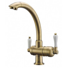 Смеситель Zorg Clean Water ZR 327 YF-BR для кухни под фильтр, цвет бронза