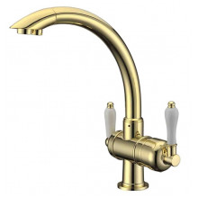 Смеситель Zorg Clean Water ZR 327 YF-GOLD для кухни под фильтр, цвет золото