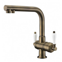 Смеситель Zorg Clean Water ZR 328 YF-ANTIQUE для кухни под фильтр, цвет античный