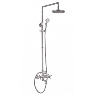 Душевая система Zorg Antic AZR 608 DS-3-12 SL, цвет серебро