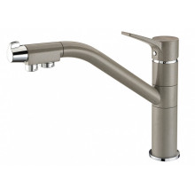 Смеситель Zorg Clean Water ZR 401 KF-SER-BEZG для кухни под фильтр, цвет серый беж