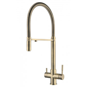 Смеситель Zorg Clean Water ZR 337 YF-22-BRONZE для кухни под фильтр, цвет бронза