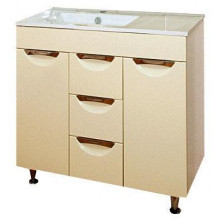 Тумба с раковиной Misty Кристи 90 L/R, цвет бежевый