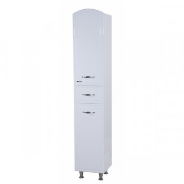 Пенал Bellezza ЭРИКА 35 L, напольный, цвет - белый, 35*195*35 см