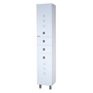 Пенал Bellezza НАТАЛИ 35 L/R, напольный, без бельевой корзины, цвет - белый, 35*190*34 см