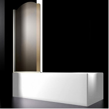 Шторка на ванну Sturm Juwel LUX-JUWE08-LTRGL 80x150 см цвет профиля золото левая стекла прозрачные