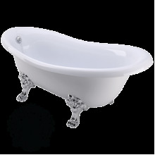 Ванна Migliore BELLA ML.BLL-40.402 CR на лапах Migliore, фурнитура хром, 170x80x64 см