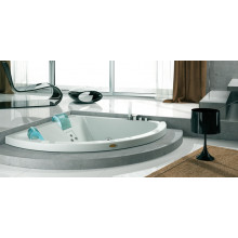 Ванна гидромассажная Jacuzzi Aquasoul Corner 155 HYDRO FRIENDLY, арт. 9443-697A, угловая, подиумная