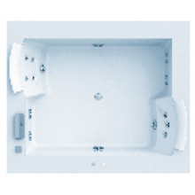 Ванна гидромассажная Jacuzzi AURO PLUS CORIAN арт. 9443-730A, 185x155xh66 см