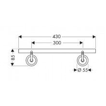 Поручень для ванной AXOR Starck 40830000