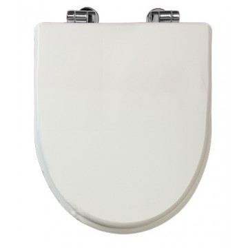 Сидение Migliore Milady ML.MLD-26.710.LB.CR с сист.Microlift, цвет Laccato Bianco, фурнитура-хром