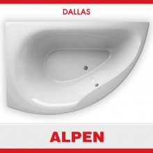 Акриловая ванна ALPEN Dallas 160x105 см, левая