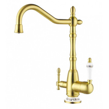 Смеситель Zorg Clean Water ZR 312 YF-50-BR LIGHT для кухни под фильтр, цвет светлая бронза