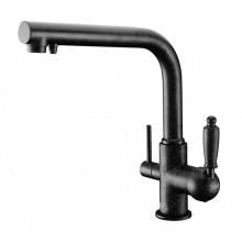 Смеситель Zorg Clean Water ZR 313 YF-33-BL-METALL для кухни под фильтр, цвет черный металл