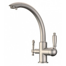 Смеситель Zorg Clean Water ZR 314 YF-33-ALYUMETALL для кухни под фильтр, цвет алюметаллик