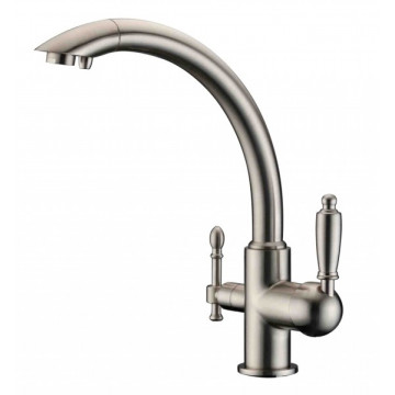 Смеситель Zorg Clean Water ZR 314 YF-33-SATIN для кухни под фильтр, цвет сатин