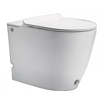 Приставной унитаз с функцией импульсного смыва Cerutti SPA Barbaria B-376B 600x350x410