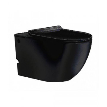 Подвесной унитаз Cerutti SPA Barbaria Aria C-376C Black 600x350x410