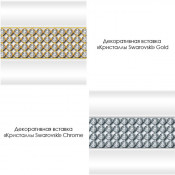 Декоративная горизонтальная вставка Кристаллы Swarovski на торцевую панель к ванне Радомир Хельга 185х100 1-242-0-0-0-044