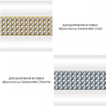 Декоративная горизонтальная вставка Кристаллы Swarovski на фронтальную панель к душевому боксу Радомир Элис 1-241-0-0-0-094