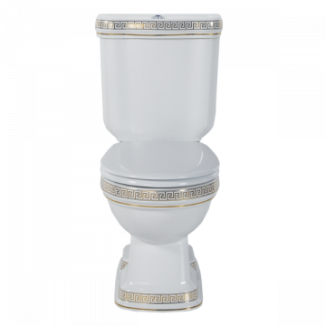 Унитаз с биде Creavit Klasik Декор VERCACI/ЗОЛОТО KL310.000W0