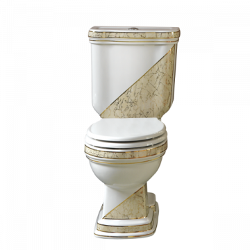 Унитаз-компакт Creavit Klasik декор DIAG./BEJ KL410.000E0