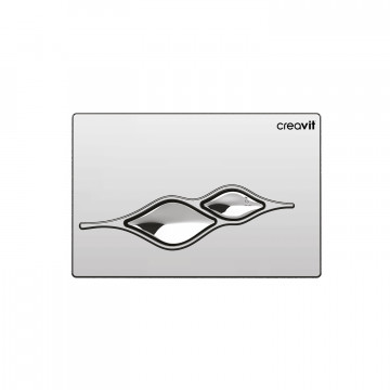 Кнопка для инсталляции Creavit UFO GP1004.00 хром глянец